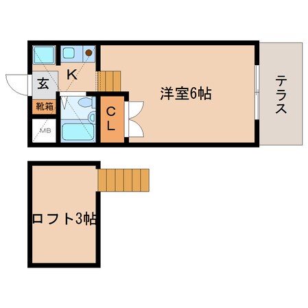 近鉄奈良駅 バス10分  南方下車：停歩5分 1階の物件間取画像